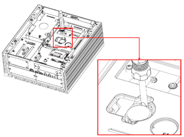 Insert screwdriver