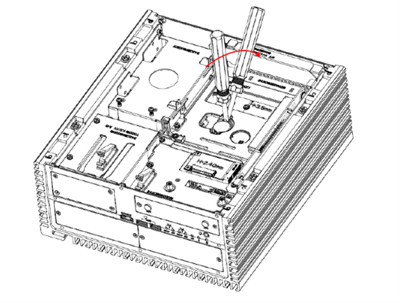 Loosen the coin battery